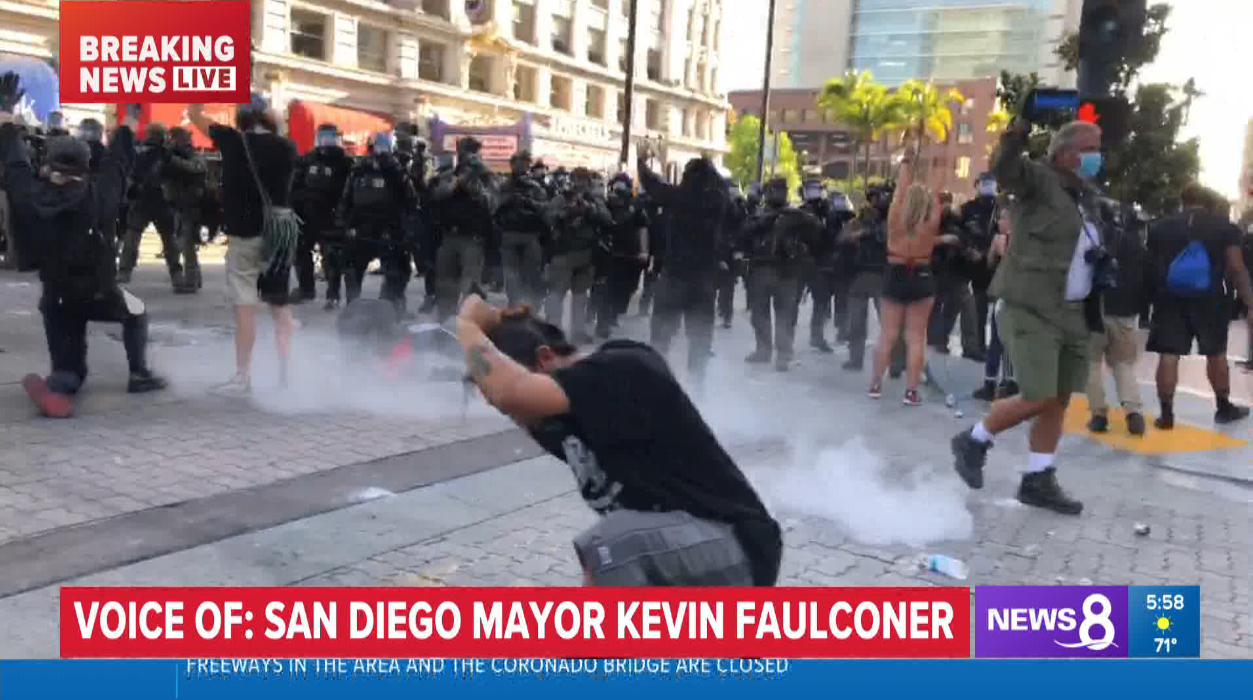 KFMB-TV was able to report from multiple vantage points during the recent Black Lives Matter rallies in San Diego using the DejeroLivePlus mobile app