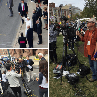 Broadcasters covering the 2016 US Papal visit